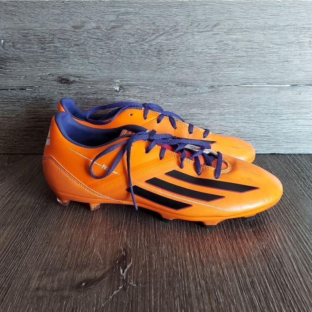 Adidas adizero F10 FG Messi F32693 Orange Boots Cleats Mens Soccer Sz 7.5
